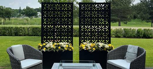 Hideaway Privacy screens on patio